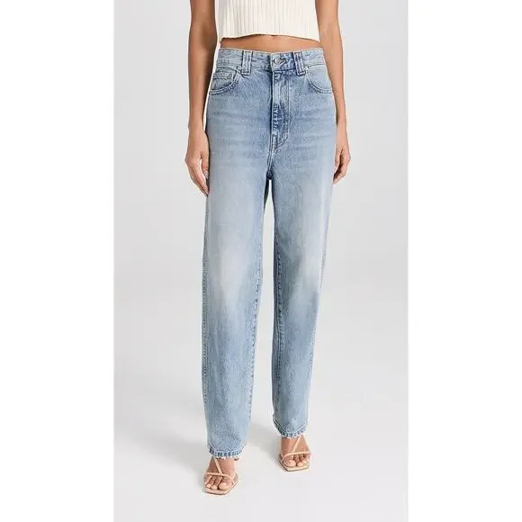 KHAITE Light Blue Women Jeans - Picture 2 of 10